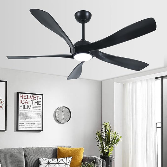 Fergus 5-Blade Lighted Ceiling Fan with LED Lamp with Remote