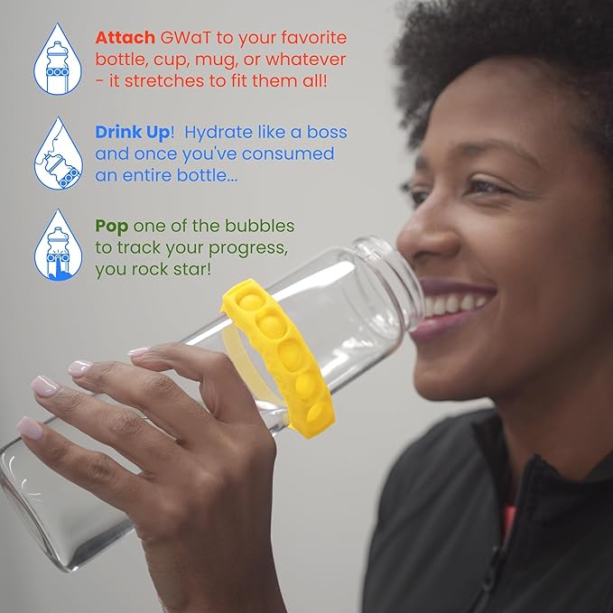 Hydration Tracker for Water Bottles, Helps You Drink More