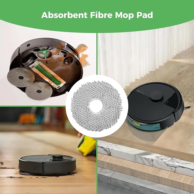 Yivy 21PCS Replacement Parts for iRobot Roomba Plus 405/505 Combo Robot Vacuum Cleaner, Kit Includes 1 Roller Brush, 4 Side Brushes, 5 Dust Bags, 4 HEPA Filters, 6 Mop Pads, 1 Cleaning Brush