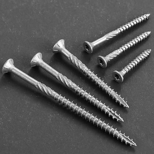 #8 * 2" 304 Stainless Steel Deck Screws, (2610pcs) 15 lbs.Exterior Wood Screws, Rust Resistant epoxy Coated, Bronze, T20 Star Bit