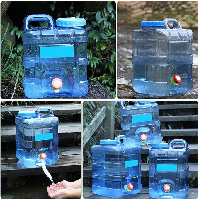 INOOMP Big Water Bottle 2 Gallon Water Jug 10l Camping Water Gallon with Spigot Handle Design Water Jug Camping Water Tank Carrier Container Camping Water Big Water Bottle 2 Gallon Water Jug