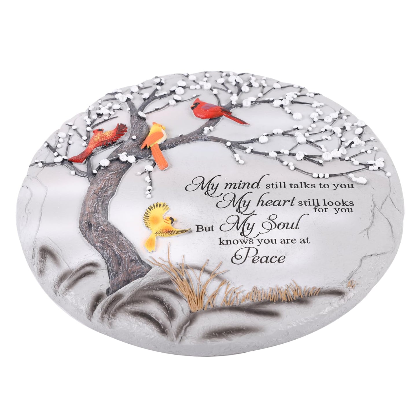 Cardinal Memorial Graden Stones, Garden Stones in Memory of Loved Ones, Memorial Gifts for Loss of Mother Father, Memorial Stepping Stones for Outdoor Decor, Memorial Gifts