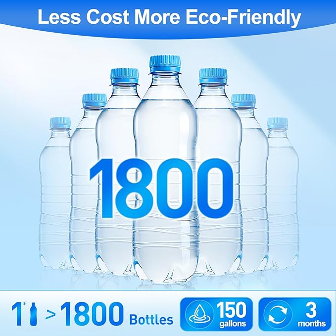 Filter Replacement Compatible with Epic Water Filter Pitcher Aquagear Seychelle, Water Pitcher for EPIC Pure Water Filter, BPA Free. Removes Fluoride, Chlorine, Lead, Odors, 4 Pack