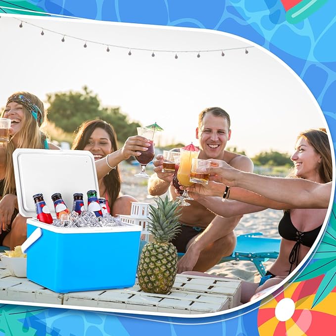 Nuogo 5 L/5.3QT Insulated Ice Bucket with Lid and Scoop Ice Container for Party Double Walled Wine Bucket Chiller Storage Bin for Ice Beer Champagne Beverage Tub for Kitchen Bar Outdoor Picnic Camping