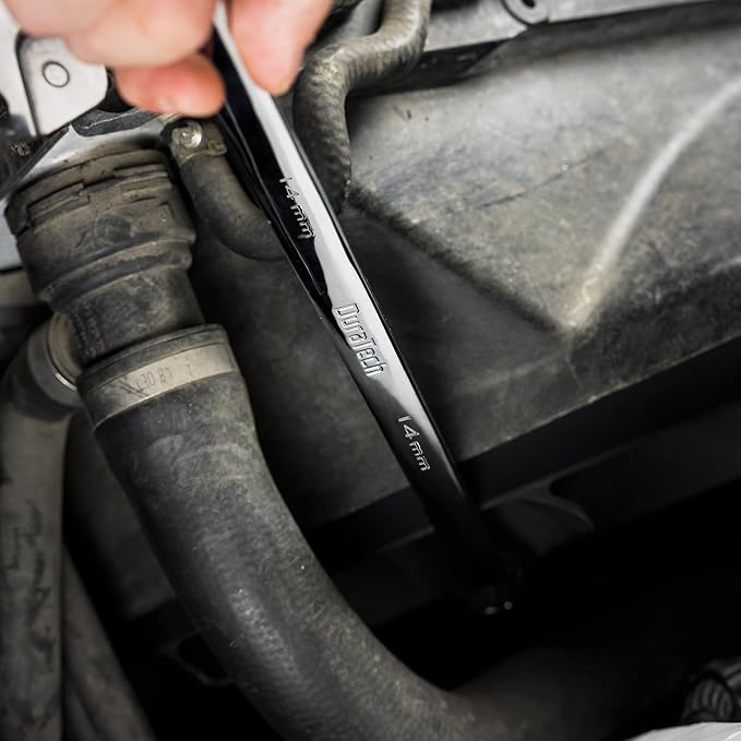 DURATECH 14mm Extra Long Ratcheting Wrench, Metric, CR-V Steel