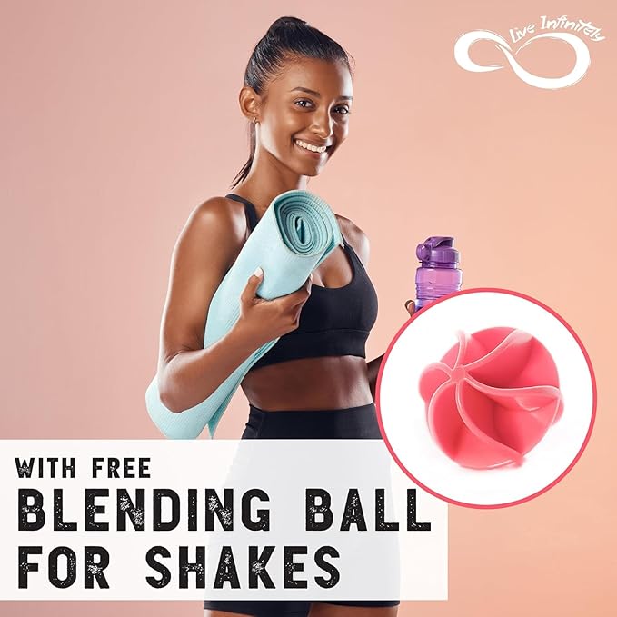 Live Infinitely 24 oz Water Bottle with Time Marker - Insulated Measured Water Tracker Screen - BPA Free Gym Water Bottle - Locking Flip Top Lid, Rubberized (Cotton Candy, 24oz)