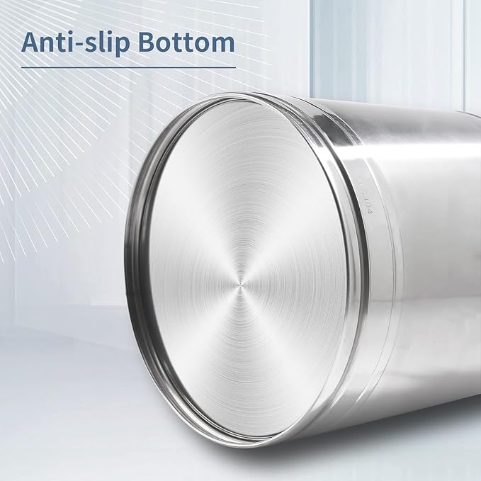 28 Liter 7.8 Gallon Stainless Steel Milk Can Milk Bucket Wine Pail Bucket Large Capacity Milk Can Tote Jug with Sealed Lid and Carry Handle