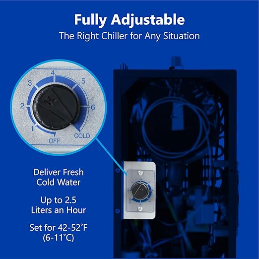 Express Water Universal Chiller Cooling System for Water Filters – Compatible with Reverse Osmosis Filtration Systems – Includes ¼” Quick Connect Set-Up