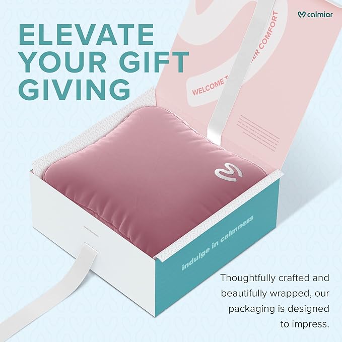 Calmier - 9 lb Sensory Weighted Pillow - Glass Bead Filled Hug Pillow - Ultra Plush Cozy Weighted Pillows for Adults and Kids - Child Sensory Pillow - Weighted Lap Pad (Pink - Minky, 9 LBS)