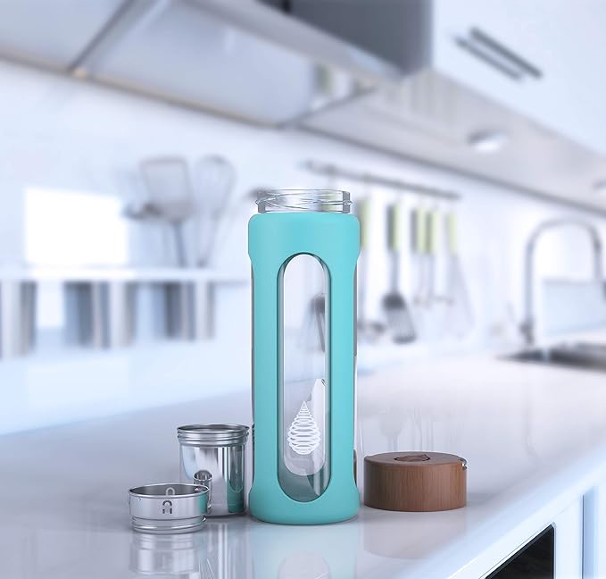 Invigorated Water Portable Alkaline Water Bottle - Enhances pH - Convenient Water Filter Functionality - Alkaline Water Bottle with Filter 580 ml - Alkaline Water Machine - Alkaline Water Sink Filter