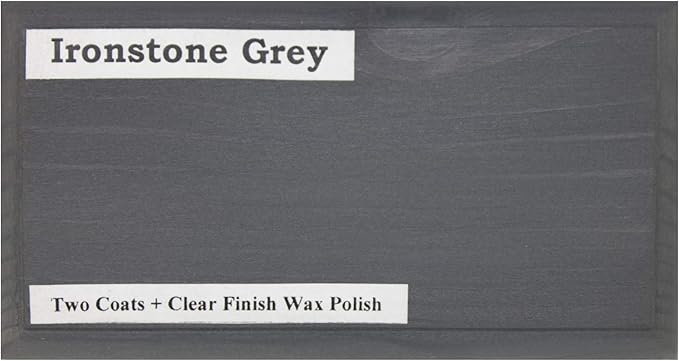 Littlefair's Wood Stain Water Based - 8.5oz/250ml - Indoor Furniture Stain Light & Dark Finishes - Special Non Toxic & Eco Friendly Formula - Wood Stain for Crafts - Color: Ironstone Grey