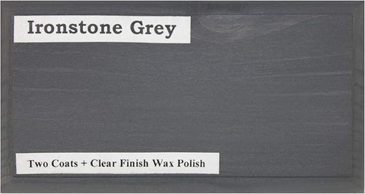 Littlefair's Wood Stain Water Based - 8.5oz/250ml - Indoor Furniture Stain Light & Dark Finishes - Special Non Toxic & Eco Friendly Formula - Wood Stain for Crafts - Color: Ironstone Grey