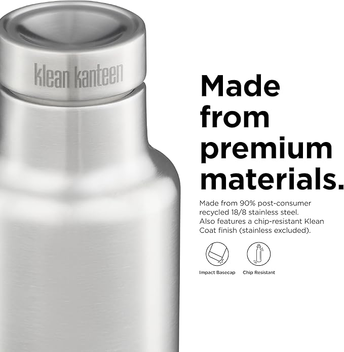 Klean Kanteen Insulated Pour Through - 25 oz - Brushed Stainless