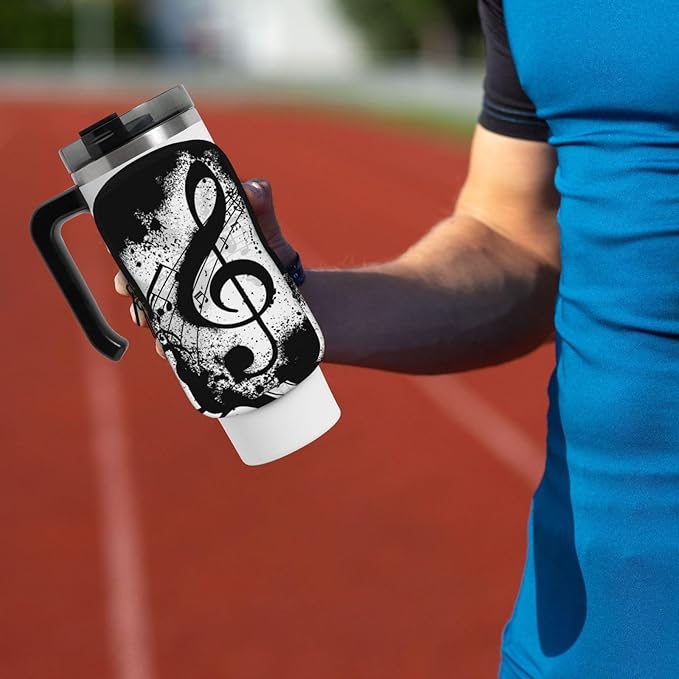 Galaxy Mandala Water Bottle Pouch for Stanley Cup 40oz 30oz,Personalized Gym Purse for Men Women, Tumbler Pouch with Versatile Pocket Water Bottle Bag for Cards, Keys, Phone