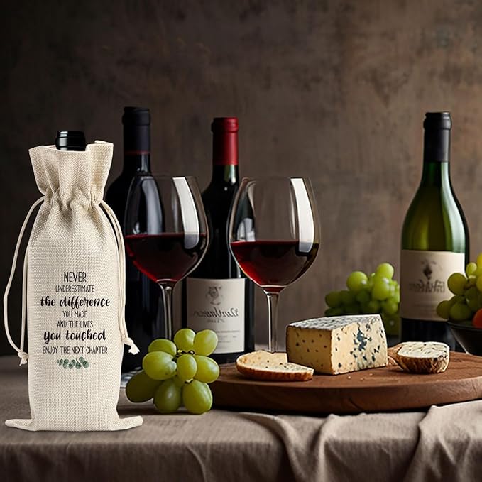 Going Away Gift Farewell Gifts for Coworkers Moving Away Gifts for Friends Coworker Leaving Gifts for Women New Beginnings Gifts for Women Goodbye Gifts for Boss Men Next Chapter Wine Bag