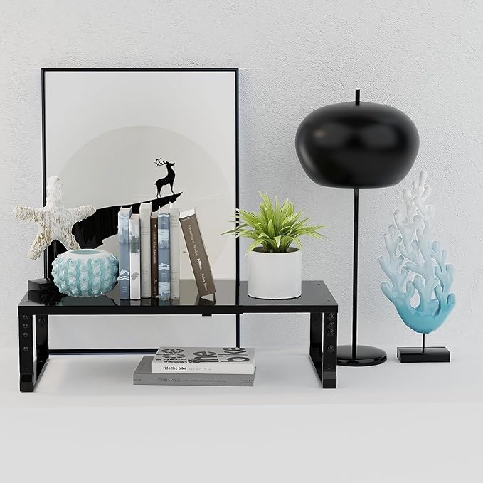 Expandable,Stackable Spice Rack,Seasoning Organizer and Storage,Spices Jar Racks for Cabinet,Countertop, Metal Pantry, Cupboard,Laundry Storages,Heavy Duty(1 Pack/Medium/Black)