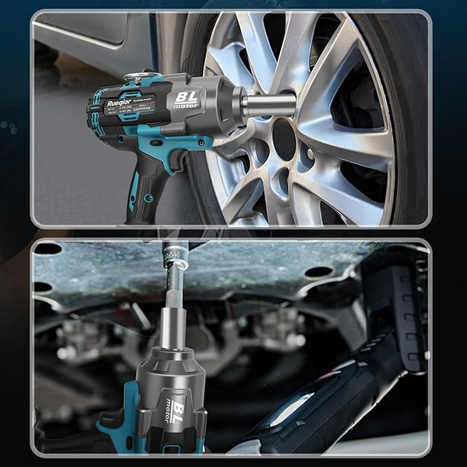 Cordless Impact Wrench 3/4" for Makita 18V Battery, Impact Wrench 1500FT-LBS(2000N.m) High Torque Brushless Electric Impact, with 3 Speed Modes Power Impact Driver