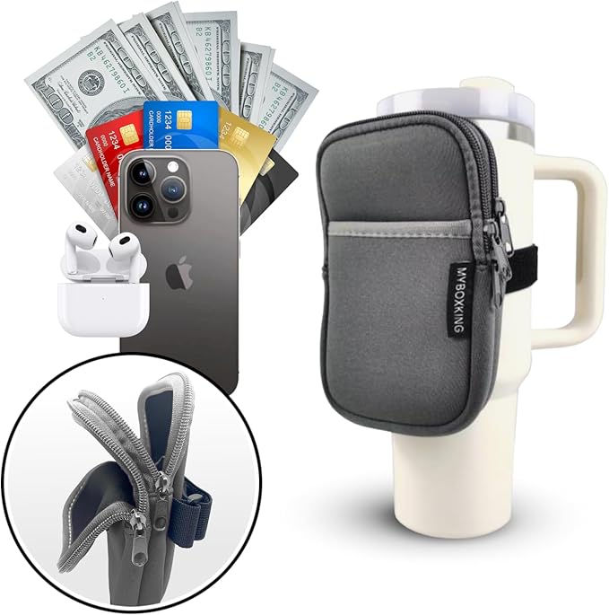 Water Bottle Pouch,Stanley Cup Pouch,Tumbler Pouch,Stanley Fanny Pack,Bag for Cup,Bottle Wallet,Water Bottle,Accessories,Phone,Gym