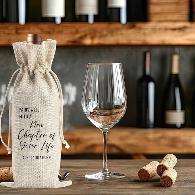 Going Away Gift Farewell Gifts for Coworkers Moving Away Gifts for Friends Coworker Leaving Gifts for Women New Beginnings Gifts for Women Goodbye Gifts for Boss Men Next Chapter Wine Bag