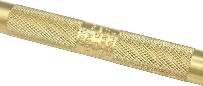 Mayhew Tools 25076 Brass Knurled Drift Punch, 1/2" - 13 mm x 7"