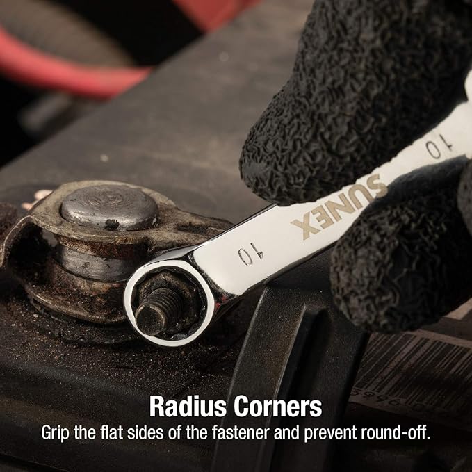 Sunex Tools 9930M Metric Stubby Combination Wrench Set, 10-Piece