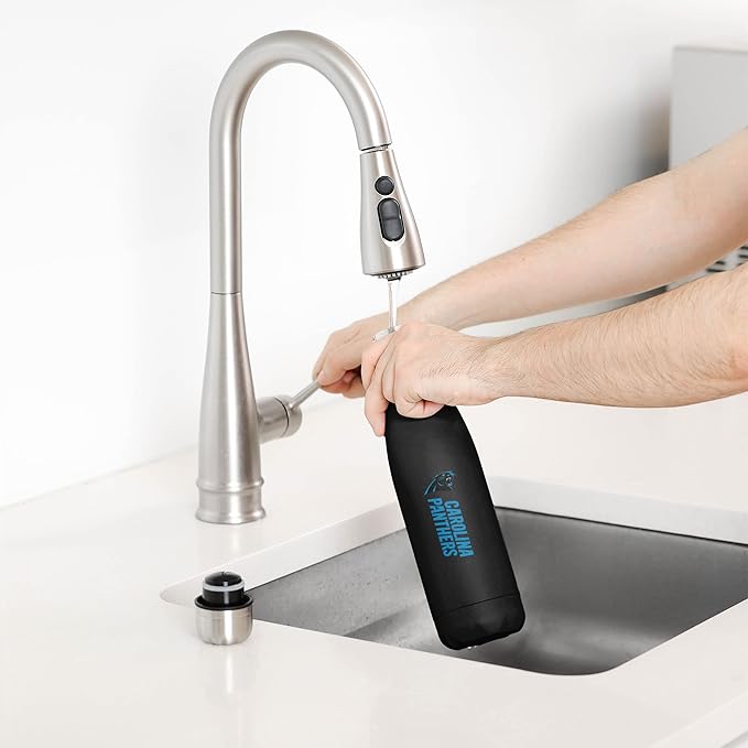 FOCO NFL unisex-adult NFL Team Logo Wordmark Chill Water Bottle