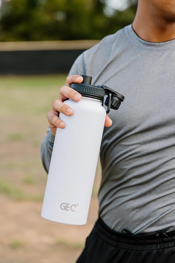 40oz Stainless Steel Water Bottles Leak Proof Vacuum Insulated Water Bottle Thermos Flask Sport Water Bottle (Army Green)