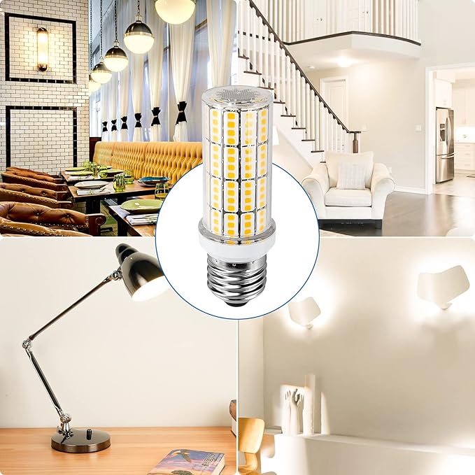 LED Light Bulb 2500lumen 200w Equivalent Super Bright 3000K Warm Daylight White 20W LED Bulbs Waterproof E26/E27 Medium Base for Outdoor Indoor Home Garage Backyard LED Corn Light Bulb Pack of 4