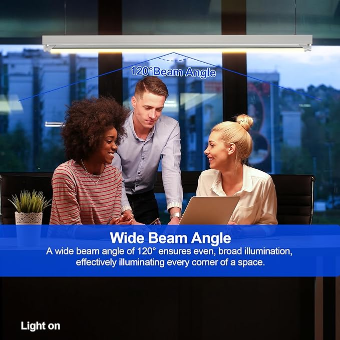 T8 T12 LED Bulbs 4 Foot, 4FT Tube Lights Type A+B Bulbs, 6CCT 3000K-6500K/5 Power(10W-24W) Selectable, T8/T12 4ft Fluorescent Tube Replacement, Plug and Play or Ballast Bypass, ETL DLC(6 Pack Clear)