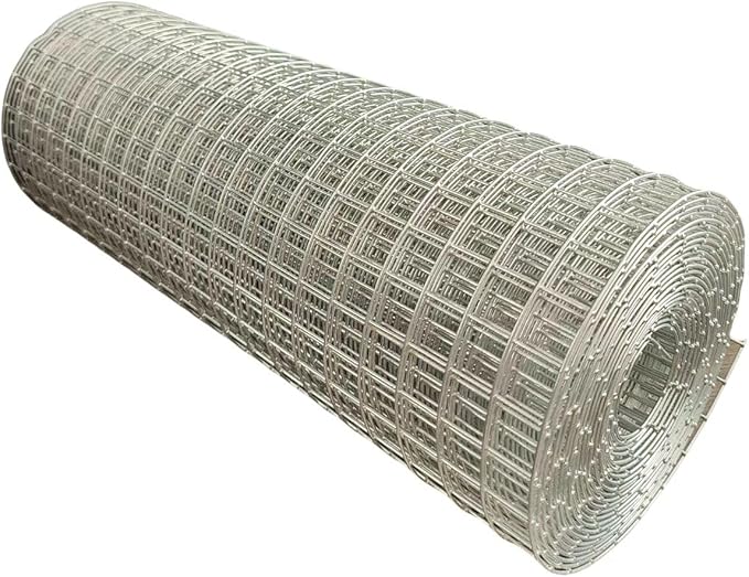 Hardware Cloth 1/2inch 10inx15ft 19 Gauge,Double-Layer Hot-Dip Galvanizing After Welding,Chicken Wire Netting Garden Wire Fencing Rabbit Snake Fence Chicken Coop Plant Supports