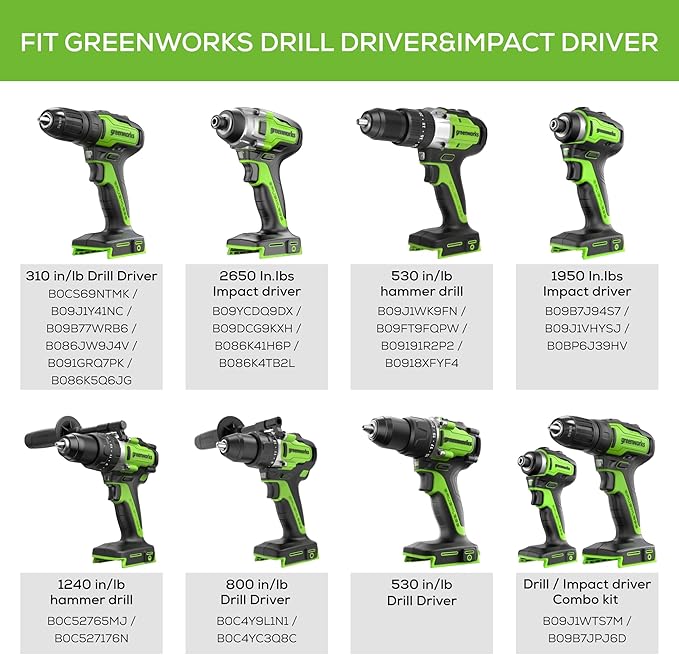 Greenworks 20 Piece Impact Rated Driving Set