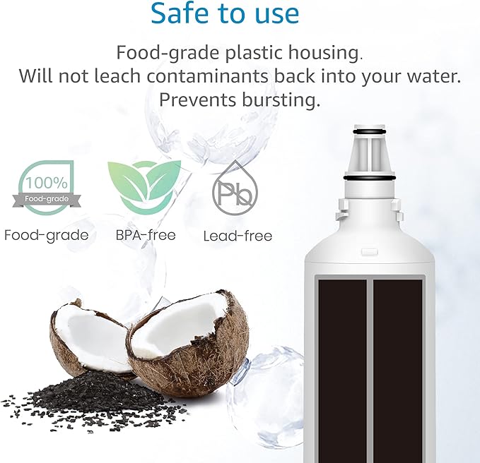 AQUACREST F-1000, 4204490 Water Filter, Replacement for F-1000, Sub-Zero 4204490, 4290510,F-3000 and AquaPure AP Easy C-Complete, Subzero Water Filter 4204490, F-1000S & F-2000S & F-3000S