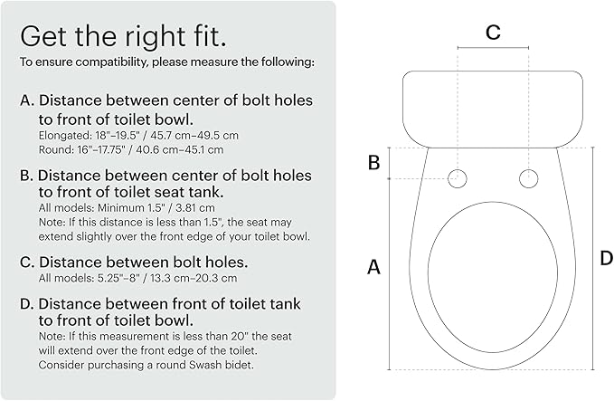 Brondell LT89 Electric Bidet Toilet Seat, Fits Elongated Toilets, White – Side Arm Control, Warm Water Wash, Strong Wash Mode, Stainless-Steel Nozzle, Nightlight and Easy Installation