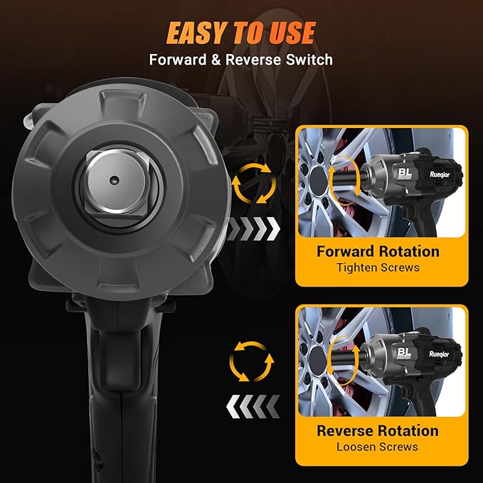 Cordless Impact Wrench 3/4" for DeWalt 20V MAX Battery, Impact Wrench 1500FT-LBS(2000N.m) High Torque Brushless Electric Impact, with 3 Speed Modes Power Impact Driver