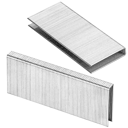 meite 16 Gauge 7/16-Inch Standard Crown Staples, 1-1/4 Inch Length Galvanized Heavy-Duty Construction Staples for Roof Decking Subflooring Wall Sheathing Fencing, 10,010 PCS