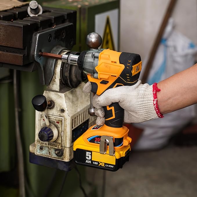 FSYAO 20V 1/2 inch cordless impact wrench-brushless, 350 ft-lbs maximum torque, 4-speed adjustment, automatic start and stop.(Host only/Without battery).