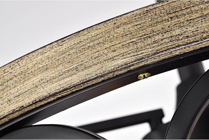 Catrin Wood Grain Ceiling Fan 21-Inch 4-Light Open Metal Drum Shade (Includes Remote)