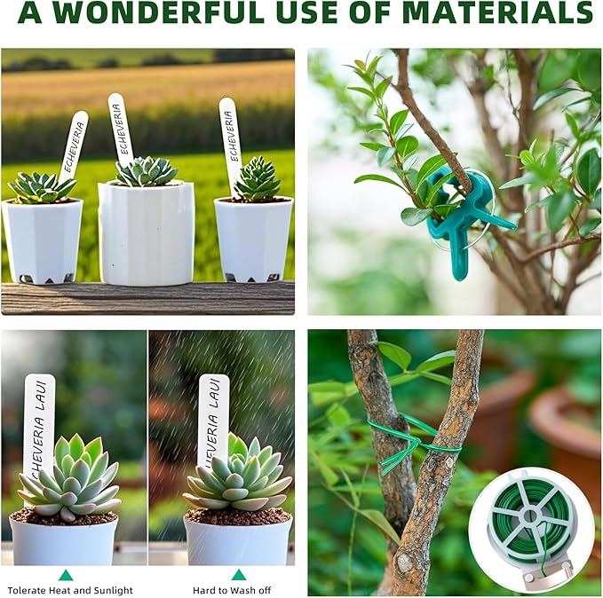 Gardening Tool Set 175pcs – Bonsai & Succulent Care Kit, BPA-Free Plastic, Organic Non-GMO – Stress Relief Gift for Parents, ADHD, Autism – Perfect for Balcony, Yard, Bedroom