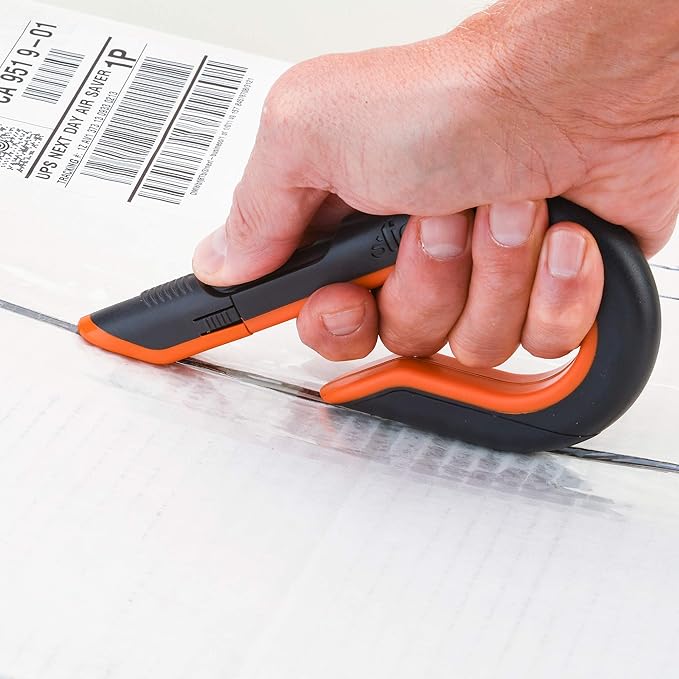 Slice 10503 Box Cutter, Retractable, Utility Knife, Finger Friendly edge, Stays Sharp up to 11x Longer Than Metal , 6 Pack