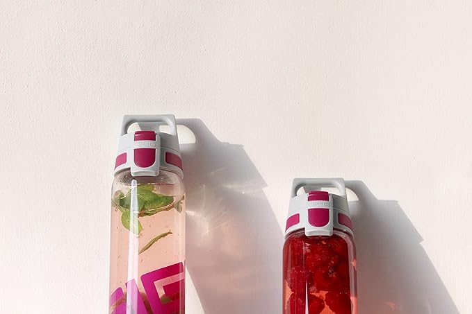 SIGG - Tritan Renew Transparent Water Bottle - Total Clear ONE MyPlanet - For Carbonated Beverages - Dishwasher Safe - With Fruit Strainer - Leakproof & Lightweight - BPA Free - 17 Oz / 25 Oz / 51 Oz