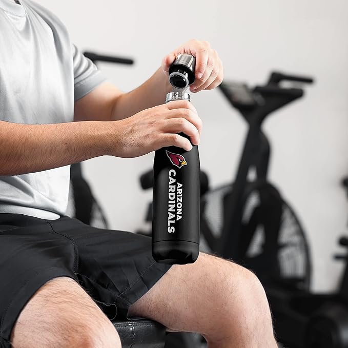 FOCO NFL unisex-adult NFL Team Logo Wordmark Chill Water Bottle