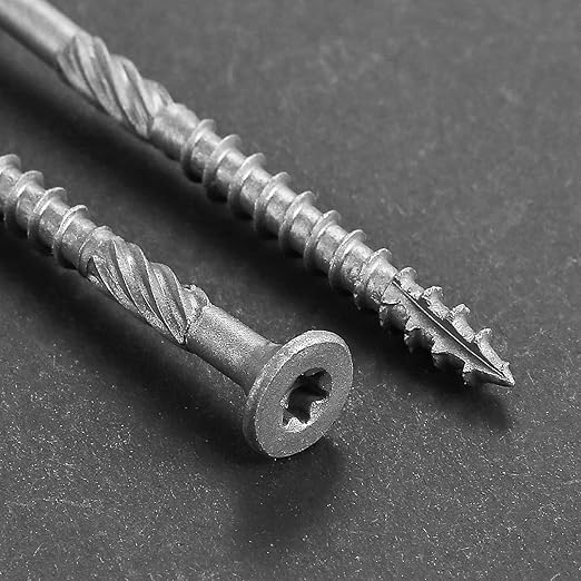 10 * 3-1/2" 304 Stainless Steel Deck Screws, (975pcs) 15 lbs.Exterior Wood Screws, Rust Resistant epoxy Coated, Bronze, T25 Star Bit