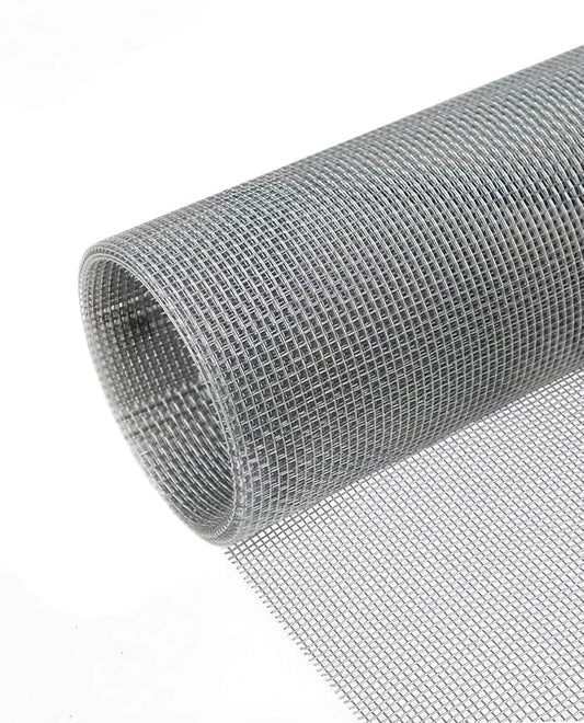 Hardware Cloth 8in x 10ft 1/8 Inch 27 Gauge, Hot-Dipped Galvanized Welded Wire Mesh, Low Carbon Steel, Animal Cage Wire Netting, Garden Wire Mesh