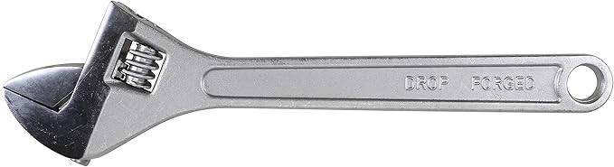 Olympia Tools 24" Adjustable Wrench, Heavy Duty Drop Forged Steel, Chrome Plated, Precision Machined Jaws, Rust Resistant