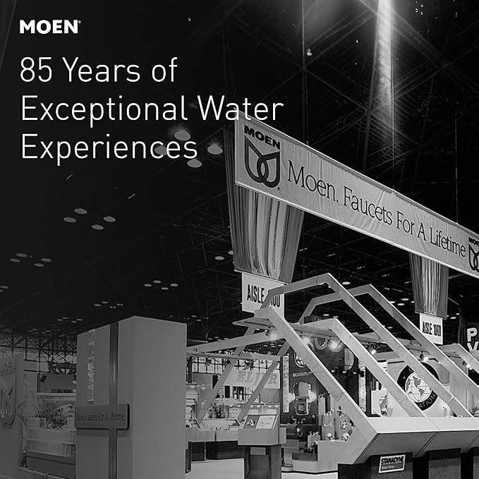 Moen Adler Chrome One-Handle High Arc Kitchen Sink Faucet with Power Clean, Modern Kitchen Faucet with Pull Down Sprayer, 87233