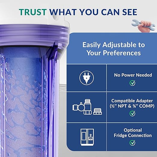 iSpring RCC7AK-UV, NSF Certified, 7-Stage Under Sink Reverse Osmosis Water Filtration System with Alkaline Remineralization and UV Filter, Patented Top-Mounted Faucet Design for Easy Installation