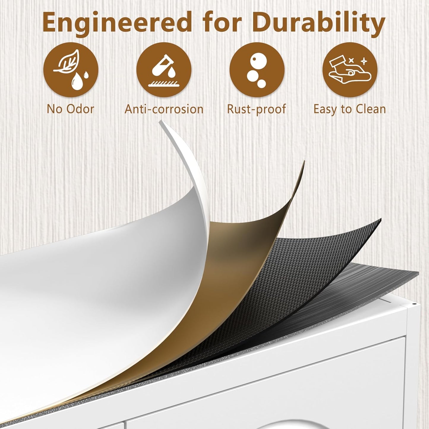 Kitchen Cabinet, 90" Tall Metal Pantry Cabinet, Freestanding Cupboards with One Drawer, Food Storage Cabinets for Dining, Living Room, White, 16" D x 32" W x 90" H, Assembly Required