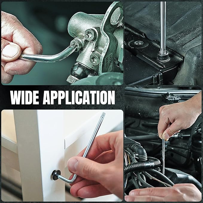 SK 9-Piece Allen Wrench Set, Star Hex Key Set, L-Shaped, S2 Steel