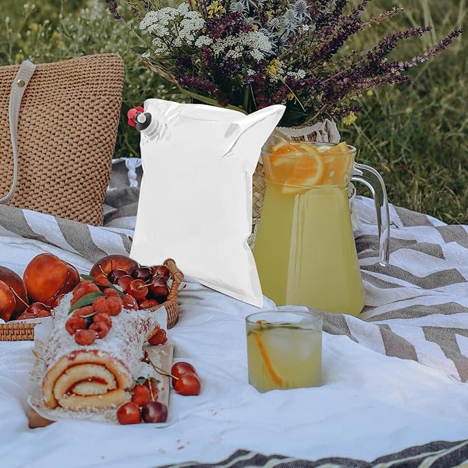 MAGICLULU 10pcs Wine Purse Refill Bags Refill Bladders 5L Wine Purse Replacement Bags Refill Dispenser Bag Refillable Wine Replacement Storage Pouch with Spout for Wine