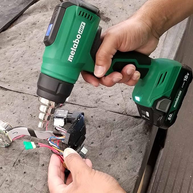 Metabo HPT 18V MultiVolt Cordless Heat Gun, Adjustable Heat Settings, Illuminated LCD Display, Compact and Lightweight, Ergonomic Design, Pro Tool Innovation Award Winner, RH18DAQ4